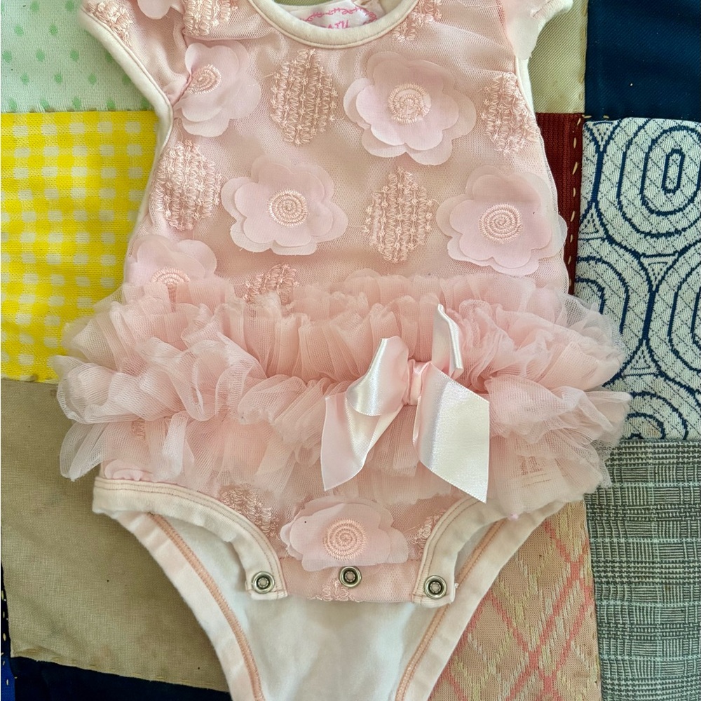 Popatu Pink Floral Bodysuit